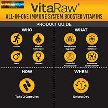 이미지를 갤러리 뷰어에 로드 , VitaRaw Immune Support Vitamins - Zinc, Elderberry, Vitamin C, Echinacea, Olive
