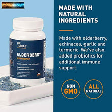 將圖片載入圖庫檢視器 Dr. Tobias Elderberry Immune Supplement, Herbal Blend, 60 Capsules
