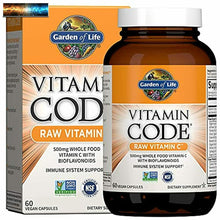 Carica l&#39;immagine nel visualizzatore di Gallery, Garden of Life Vitamin Code Raw Vitamin C, 500mg vitamin c with Biofl
