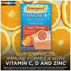 Emergen-C Inmune + 1000mg Vitamina C Polvo, Con D, Cinc, Antioxidantes Un