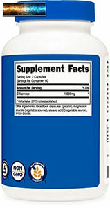Nutricost D-Mannose 500 mg, 120 Capsules - 1000mg Per Serving, Non-GMO, and Glut