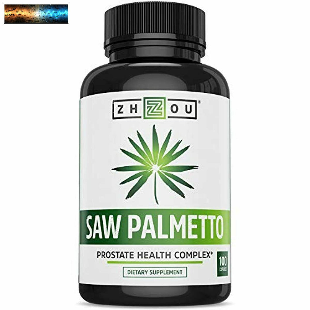 Zhou Saw Palmetto 500 mg For Prostate Health Healthy Urination Frequency & F