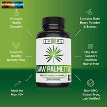 將圖片載入圖庫檢視器 Zhou Saw Palmetto 500 mg For Prostate Health Healthy Urination Frequency &amp; F
