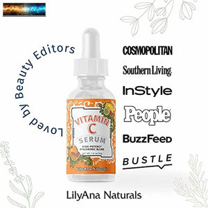 LilyAna Naturals Vitamin C Serum for Face - Made in USA, Face Serum with Hyaluro