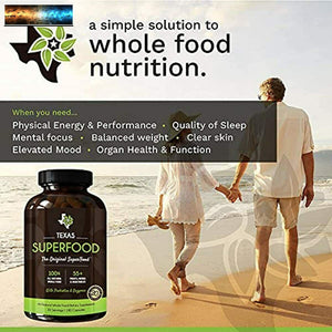 Texas SuperFood - Original superfood Capsules, superfood Reds and Greens, All-Na