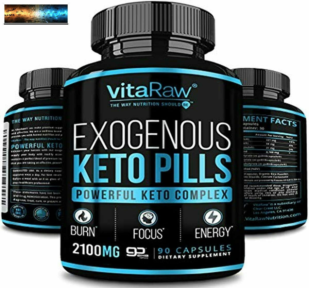 VitaRaw Exogenous Keto Pilules - (3X Puissant Dose 2100mg Bhb ) Meilleur Bu