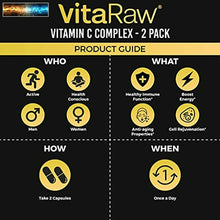 Load image into Gallery viewer, Vitamin C Supplement [2 Pack] 1600mg with Zinc 50mg |Highest Absorption| Vitamin
