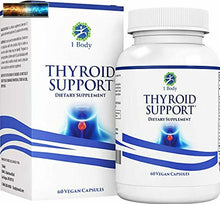 將圖片載入圖庫檢視器 Thyroid Support Supplement with Iodine - Energy &amp; Focus Formula - Vegetarian 
