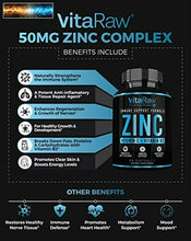 Load image into Gallery viewer, Zinc Supplements 50mg with Vitamin C for Immune Support zinc 50mg immune Boost
