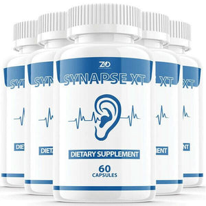 5 Pack Synapse XT for Tinnitus Supplement Premium Synapse XT Relief Supp 60 caps