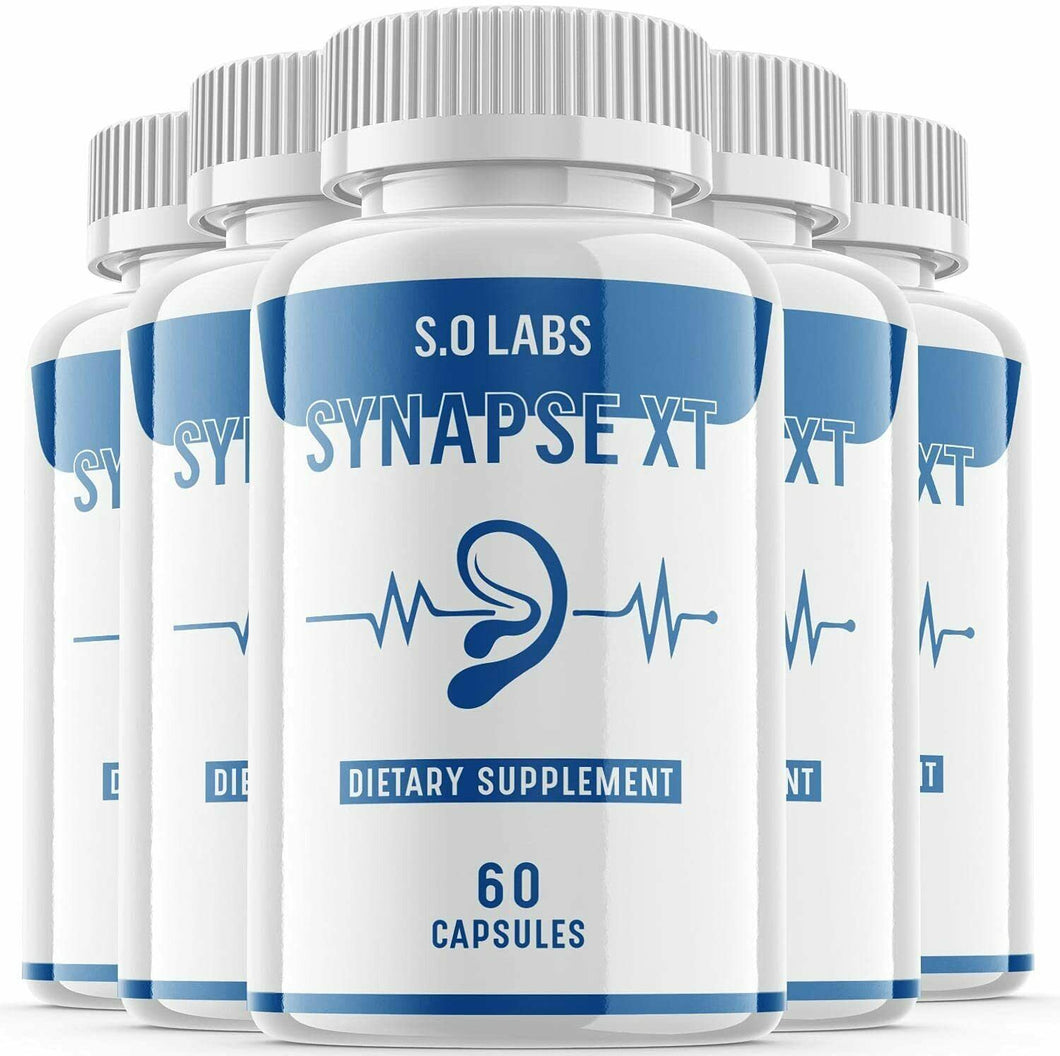 5 x Synapse XT Advanced Supplement Pills for Tinnitus Support Ear Health 60 caps
