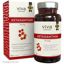 將圖片載入圖庫檢視器 Viva Naturals Pure Astaxanthin 12 mg, 60 Softgels
