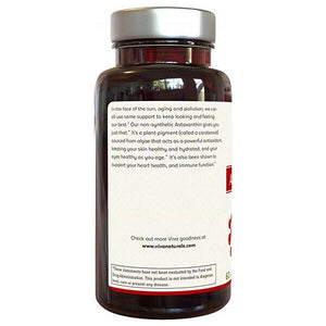 Viva Naturals Pure Astaxanthin 12 mg, 60 Softgels