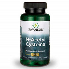 Load image into Gallery viewer, Swanson NAC N-Acetyl Cysteine Antioxidant Anti-Aging Liver Support 600mg 100caps
