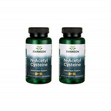 Charger l&#39;image dans la galerie, 2 Pack Swanson NAC N-Acetyl Cysteine Antioxidant Anti-Aging Supp. 600mg 100caps
