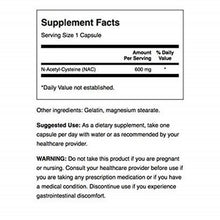 Cargar imagen en el visor de la galería, 2 Pack Swanson NAC N-Acetyl Cysteine Antioxidant Anti-Aging Supp. 600mg 100caps
