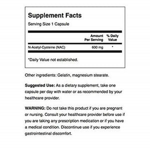 2 Pack Swanson NAC N-Acetyl Cysteine Antioxidant Anti-Aging Supp. 600mg 100caps