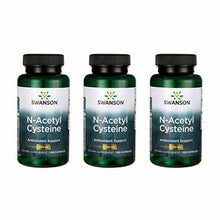 Load image into Gallery viewer, 3 Pack Swanson NAC N-Acetyl Cysteine Antioxidant Anti-Aging Supp. 600mg 100caps
