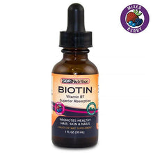 Carica l&#39;immagine nel visualizzatore di Gallery, SBR Nutrition Biotin Liquid Drops 60 Serving for Healthy Hair and Nail, 3 Sizes
