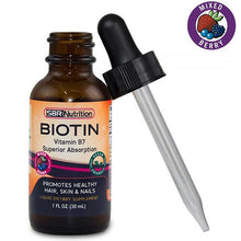 이미지를 갤러리 뷰어에 로드 , SBR Nutrition Biotin Liquid Drops 60 Serving for Healthy Hair and Nail, 3 Sizes
