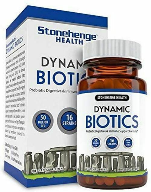 Probiotics 50 Billion CFU - 16 Strains Prebiotic Synbiotic - Stonehenge Health D