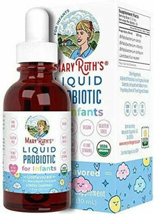 Infant Probiotic Drops by MaryRuths  Nutrient Absorption  USDA Organic  Vegan  E