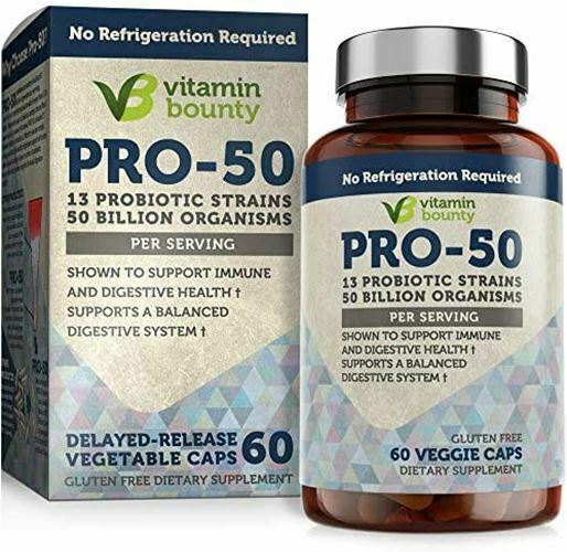 Vitamin Bounty Pro 50 Probiotic with Prebiotics - 13 Strains 50 Billion CFU for