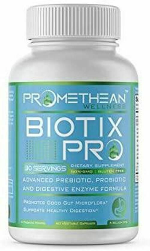 Biotix PRO Advanced Prebiotics and Probiotics Plus Digestive Enzymes Supplements