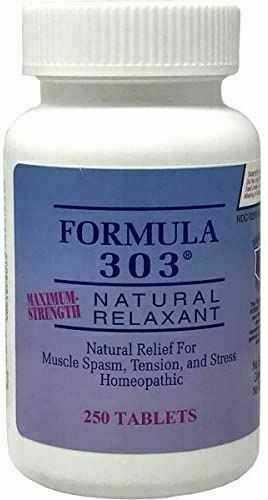 Dee CEE Labs Formula 303 Maximum Strength Natural Relaxant Tablets 250 Tablets P