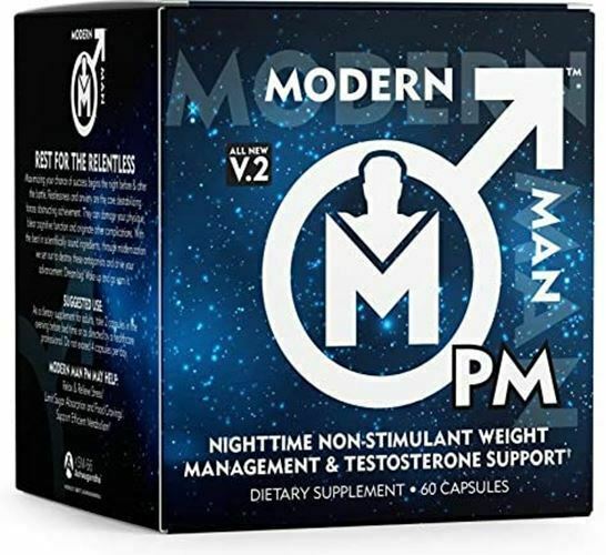 Modern Man PM Fat Burner - Sleep Aid Weight Loss  Testosterone Booster for Men B