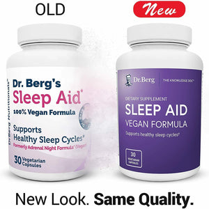 Dr. Bergs Nutritionals Dr. Berg Sleep Aid Vegan Formula  All Natural Support for