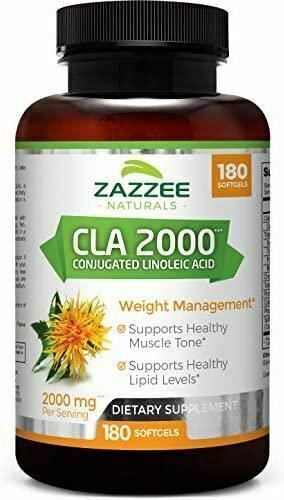 CLA 2000 mg 180 Softgels High-Potency Conjugated Linoleic Acid High Dosage for W