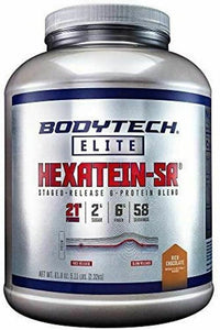 BodyTech Hexatein SR (Staged Release) 6 Protein Blend for Muscle Growth Recovery