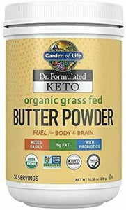 Garden of Life Dr. Formulated Keto Organic Grass Fed Butter Powder 30 Servings 8