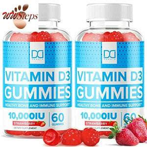 Vitamin D3 Gummies 10000 IU with Zinc Echinacea Chewable Supplements Vit D3 for