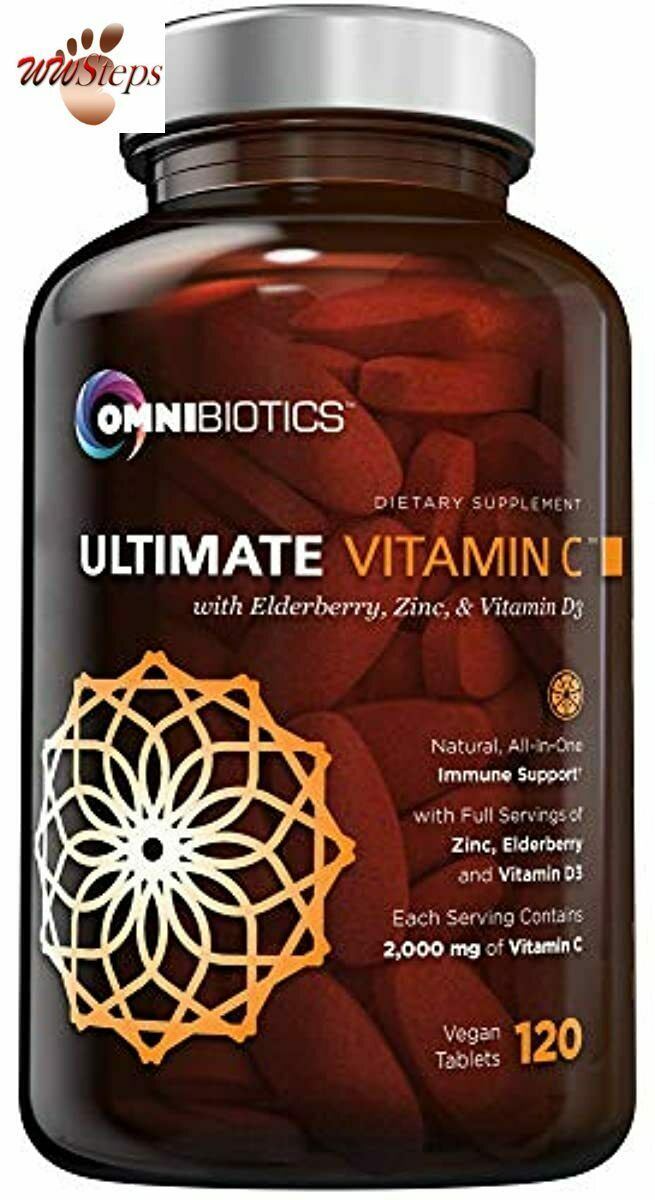 Ultimate Vitamin C 2000 mg with Full Servings of Zinc, Elderberry, & Vitamin D3