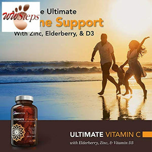 Ultimate Vitamin C 2000 mg with Full Servings of Zinc, Elderberry, & Vitamin D3