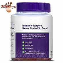 Load image into Gallery viewer, Natrol Elderberry Gummies, with Vitamin C and Zinc, Supplement for Immune Suppor
