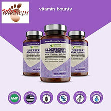 이미지를 갤러리 뷰어에 로드 , Vitamin Bounty Elderberry - with Zinc, Vitamin C &amp; Echinacea - Advanced 5-in-1 B
