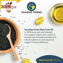 Load image into Gallery viewer, Amazing Herbs Premium Black Seed Oil Soft-Gels, 60 Count (Pack of 1)
