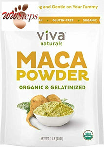 Organic Maca Powder - 16 Ounces (1 LB) - Gelatinized Maca Root Powder for Enhanc