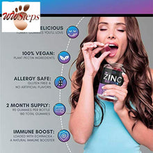Load image into Gallery viewer, (120 Gummies) Zinc 50mg Supplements Chewable Gummies with Vitamin D3 Echinacea V
