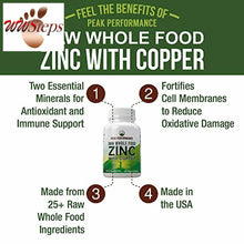 將圖片載入圖庫檢視器 Raw Whole Food Zinc with Copper + 25 Organic Vegetables and Fruit Blend for Max
