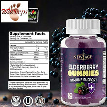 Cargar imagen en el visor de la galería, Premium Elderberry Gummies -2 Pack -by New Age for Adults Kids with Vitamin C, Z
