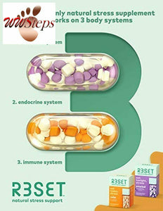 R3SET Calm Stress & Anxiety Support Supplement with Ashwagandha, L Theanine & GA