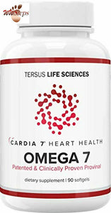 Cardia 7: Purified Provinal Omega 7 Fatty Acids - Compare to Omega 3-6-9 and See