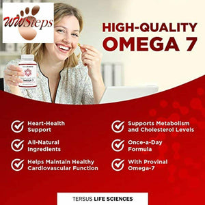 Cardia 7: Purified Provinal Omega 7 Fatty Acids - Compare to Omega 3-6-9 and See