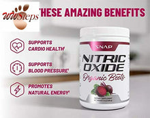 Cargar imagen en el visor de la galería, Beet Root Powder Organic - Nitric Oxide Beets by Snap Supplements - Supports Low
