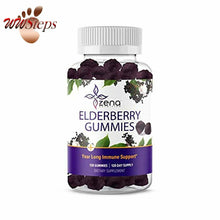 將圖片載入圖庫檢視器 Zena Elderberry Gummies 75mg, Immune Support and Powerful Antioxidant Herbal Sup
