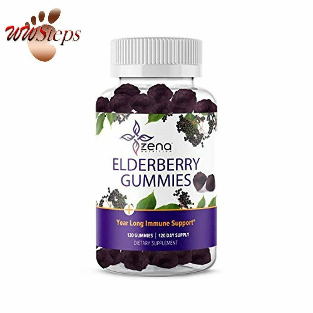 Zena Elderberry Gummies 75mg, Immune Support and Powerful Antioxidant Herbal Sup